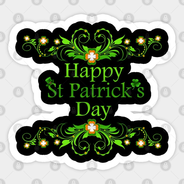 Happy St Patrick's Day Sticker by AmandaRain